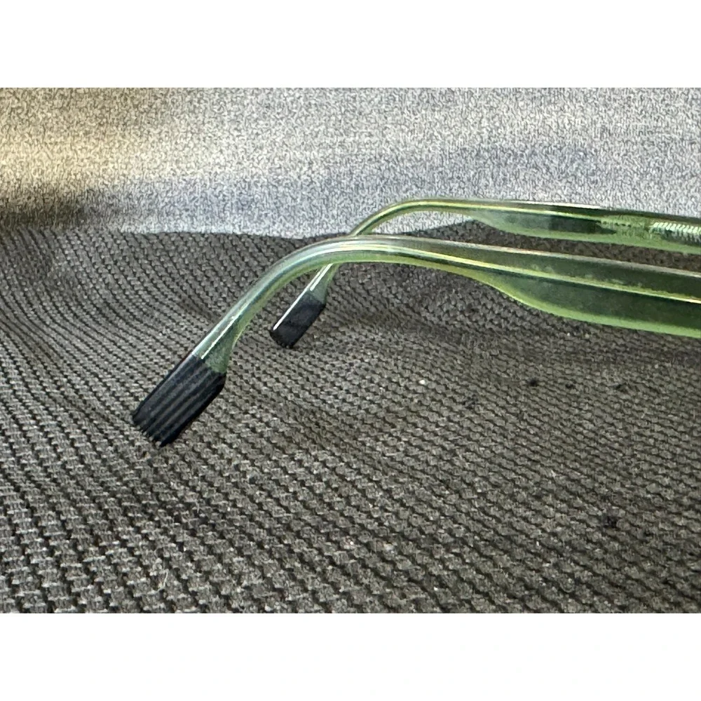 Onirico ON57 col. 733 Black Green Striped Rectangular Eyeglasses Frame with Case